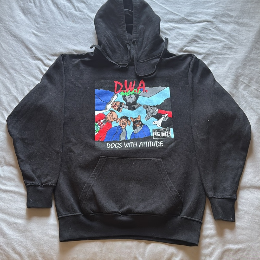 Dog Limited Black Graphic Hoodie - Dogs with Attitude